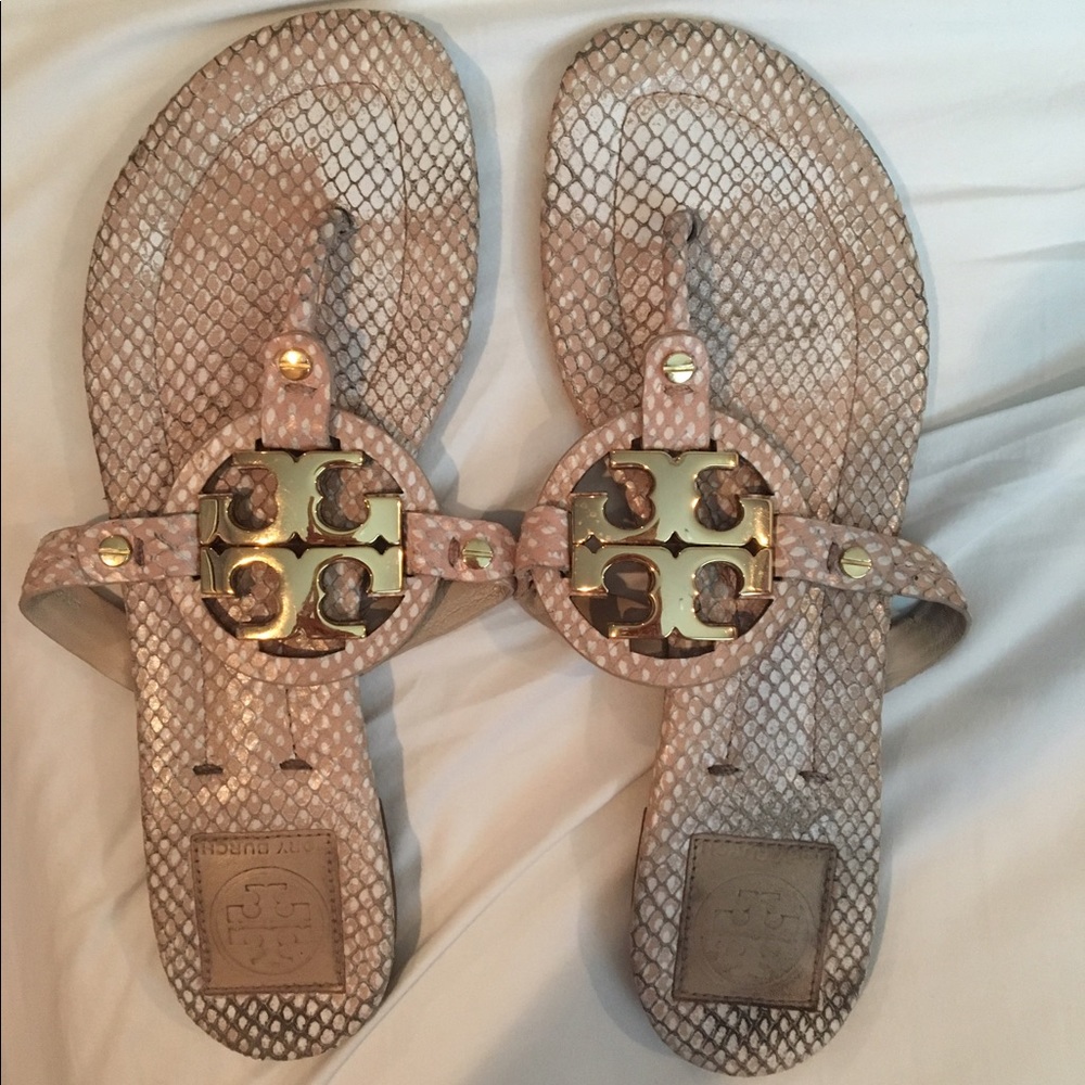 Tory Burch Snakeskin Sandals
